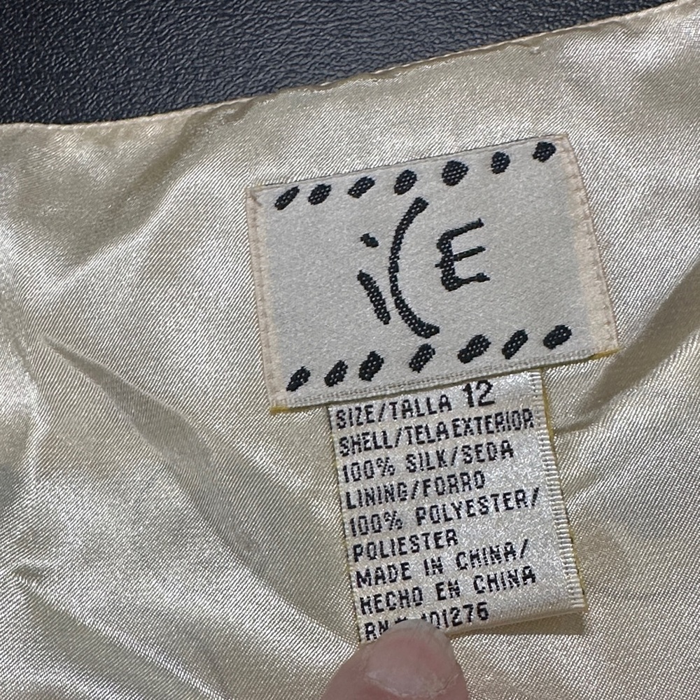 IEdesigned Cream and Brown Circle Pattern sleeveless side zip Midi Dress size 12 - Picture 7 of 7